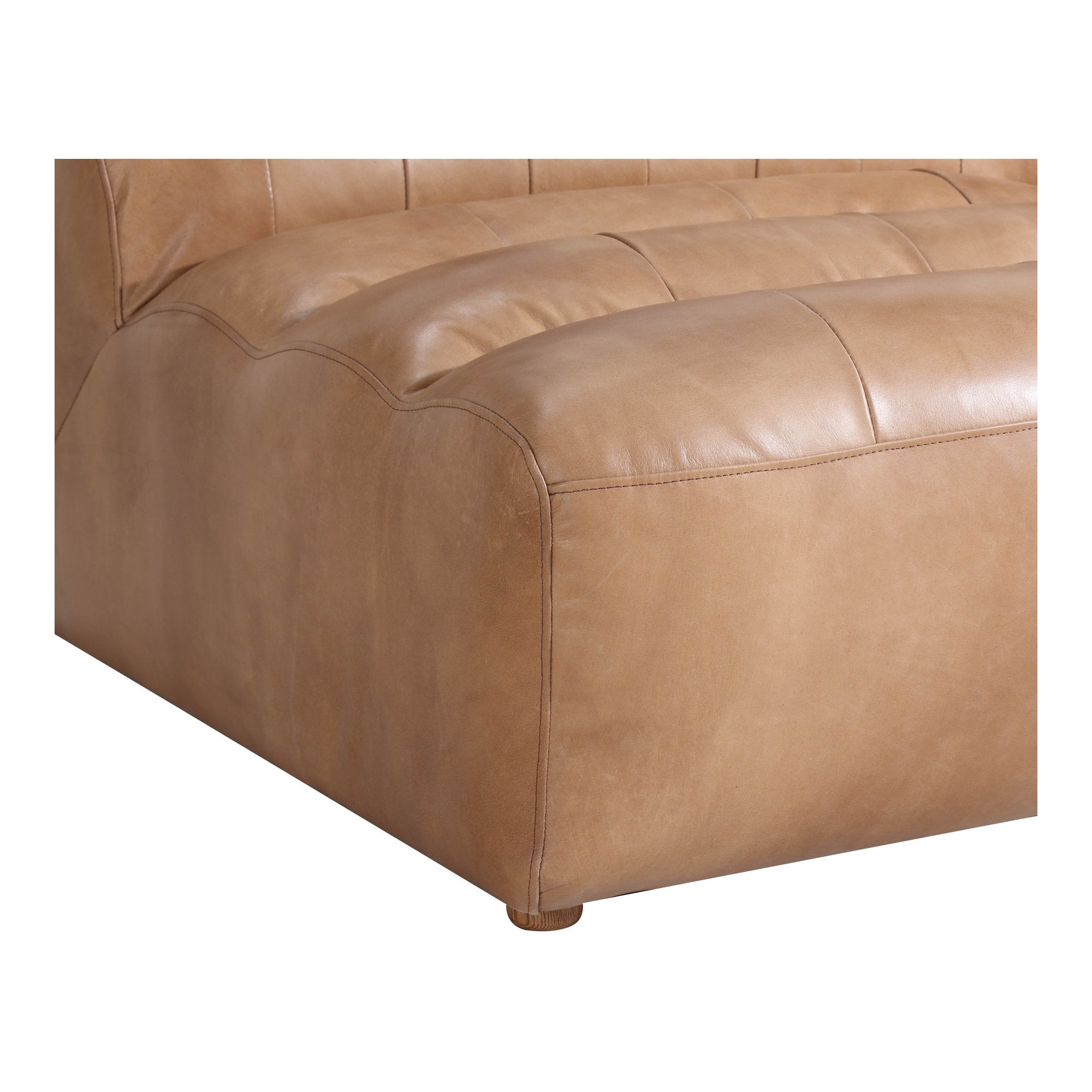 Ramsay Leather Slipper Chair, Brown