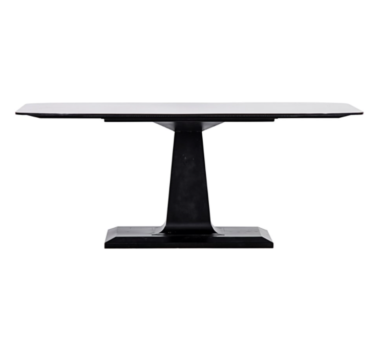 Amboss Dining Table, Black Metal