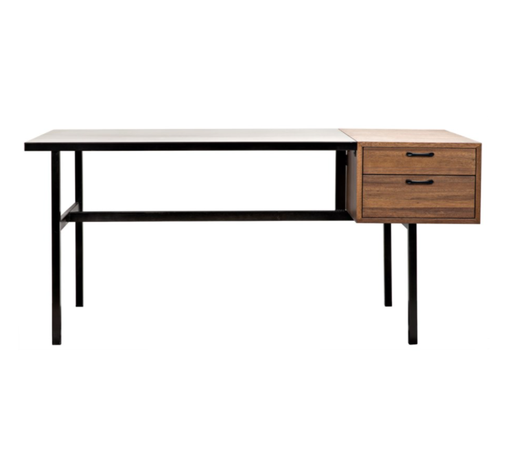 Algeron Desk with Black Metal