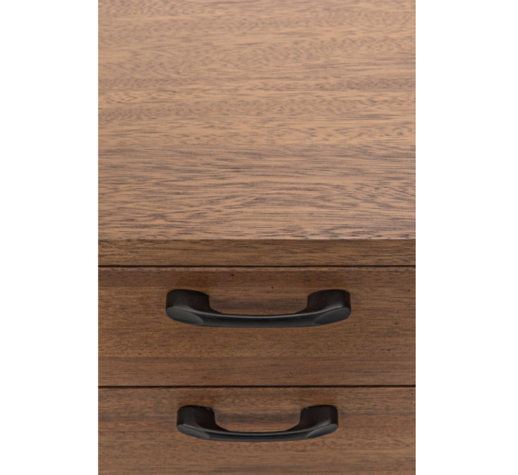 Algeron Desk with Black Metal