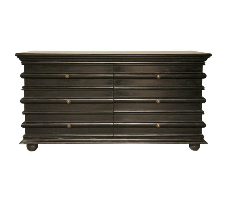 Ascona Chest, Hand Rubbed Black