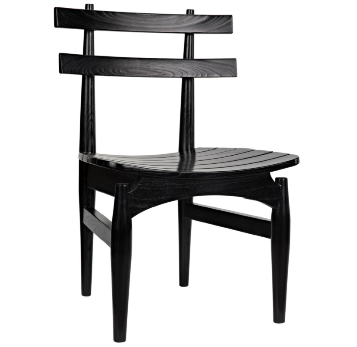 Azumi Chair, Charcoal Black