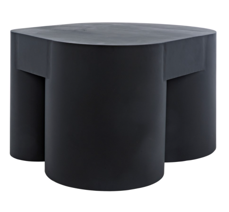 Bain Coffee Table, Black Metal