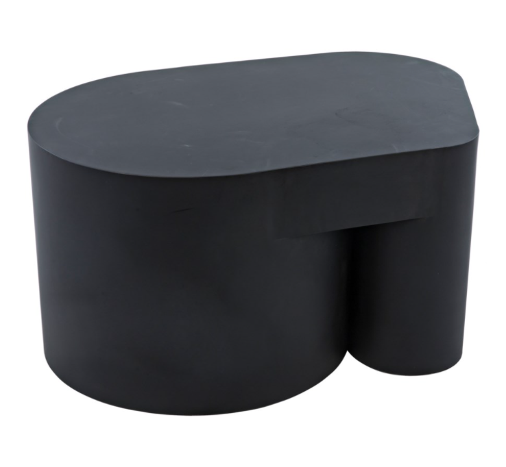 Bain Coffee Table, Black Metal