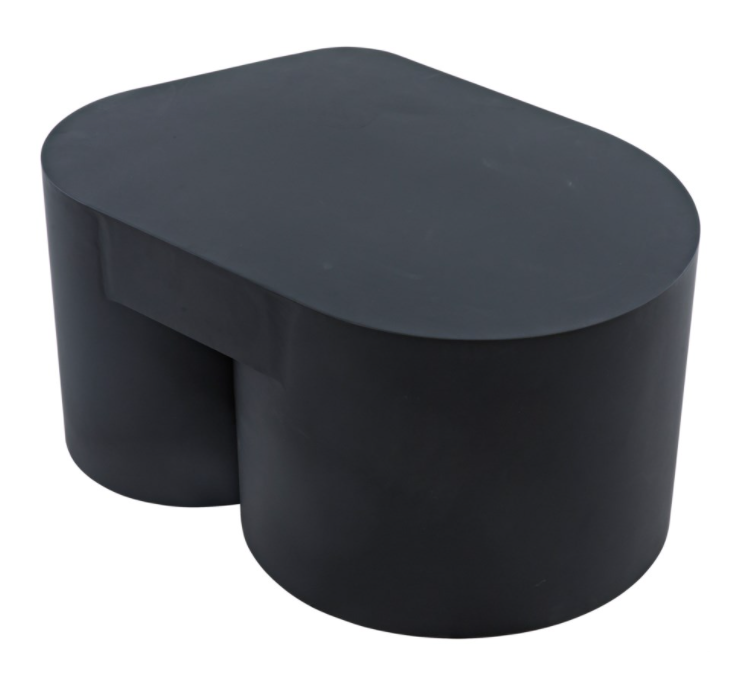 Bain Coffee Table, Black Metal