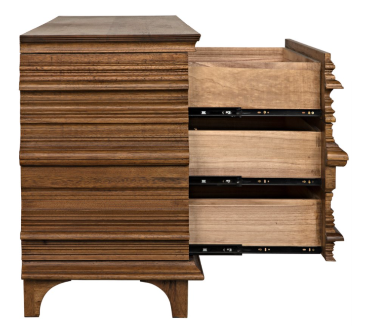 Bernard 6 Drawer, Dark Walnut