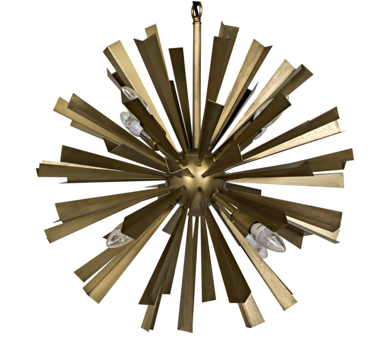 Bero Chandelier, Antique Brass