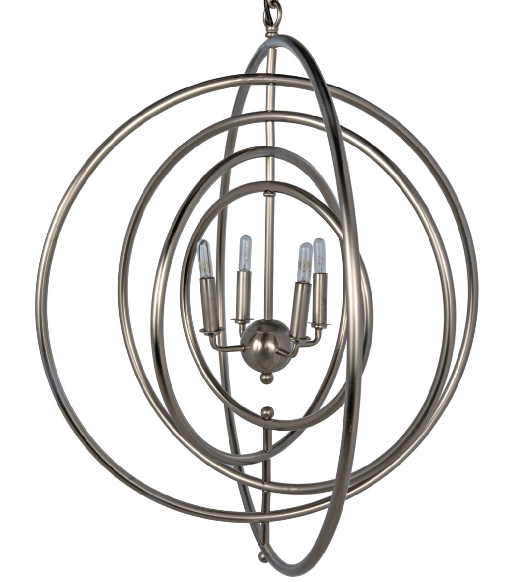 Brooks Pendant, Antique Silver