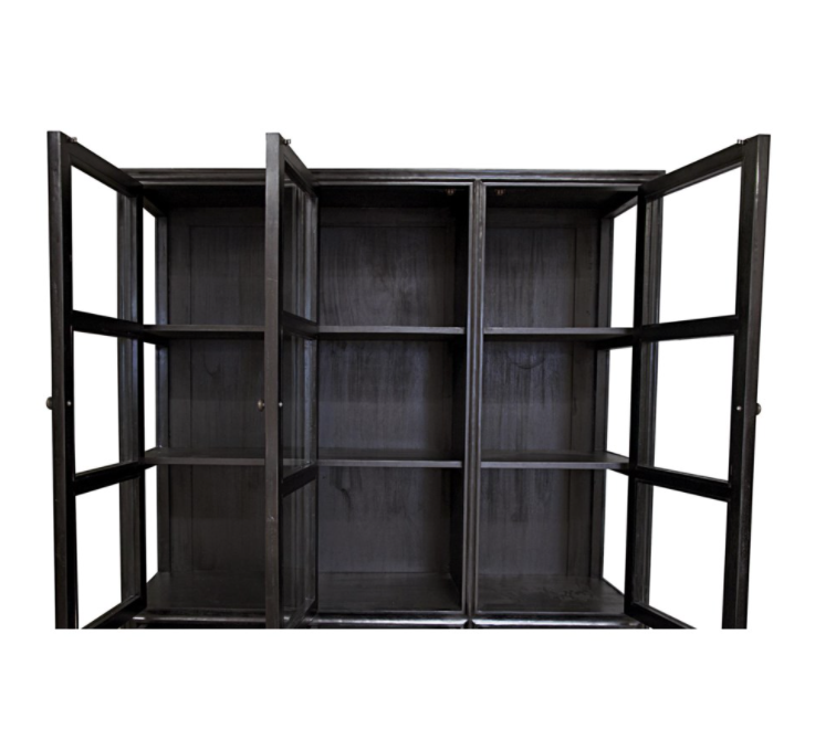 Colonial Hutch, Hand Rubbed Black