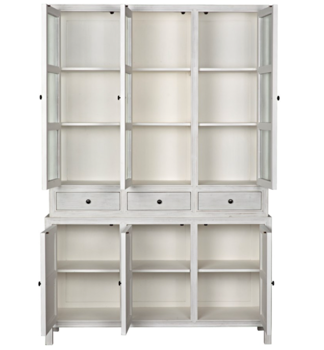 Colonial Hutch, White Wash