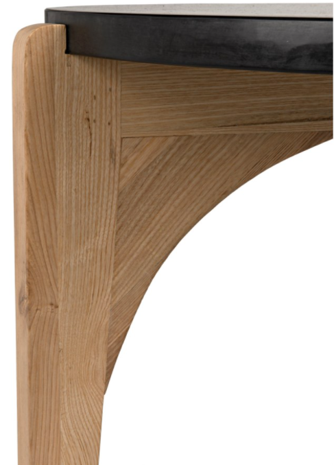 Confucius Coffee Table with Black Marble Top