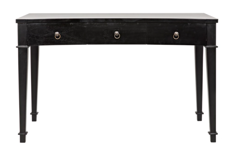 Curba Desk, Hand Rubbed Black