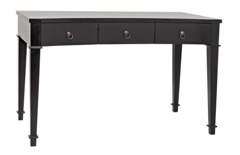 Curba Desk, Hand Rubbed Black