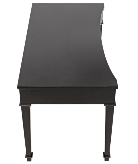 Curba Desk, Hand Rubbed Black