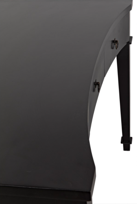 Curba Desk, Hand Rubbed Black