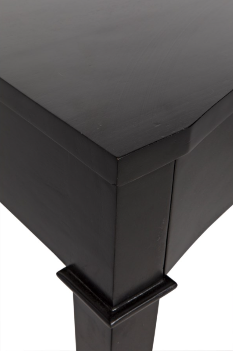 Curba Desk, Hand Rubbed Black