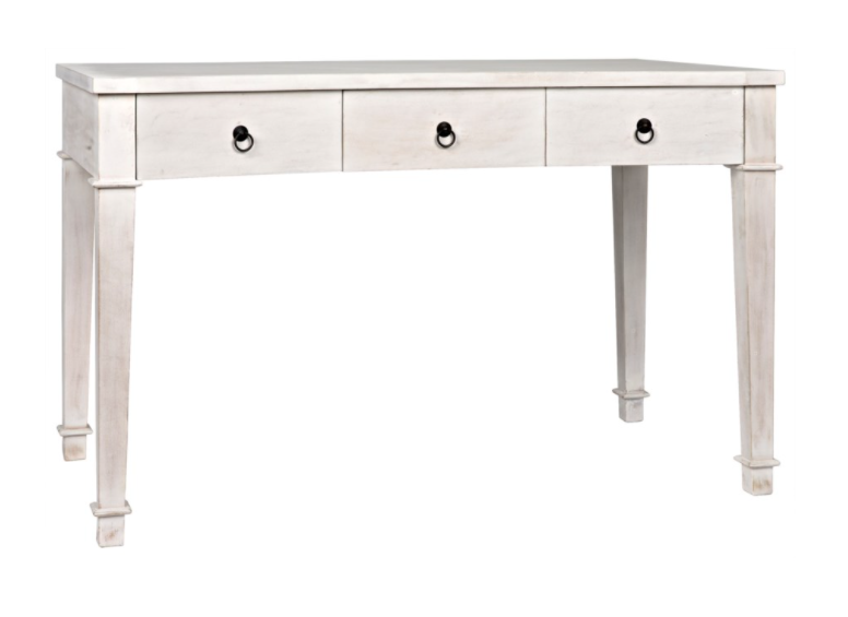 Curba Desk, White Wash