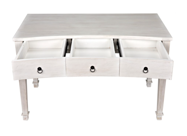 Curba Desk, White Wash
