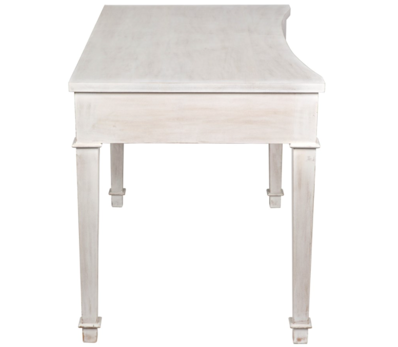 Curba Desk, White Wash