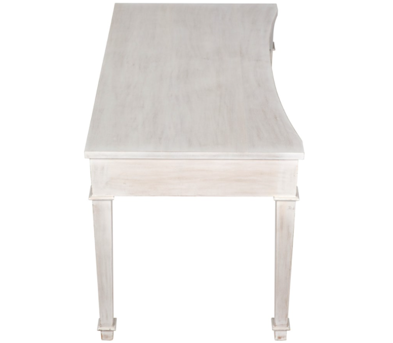 Curba Desk, White Wash
