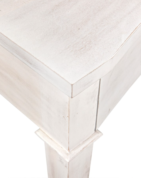 Curba Desk, White Wash