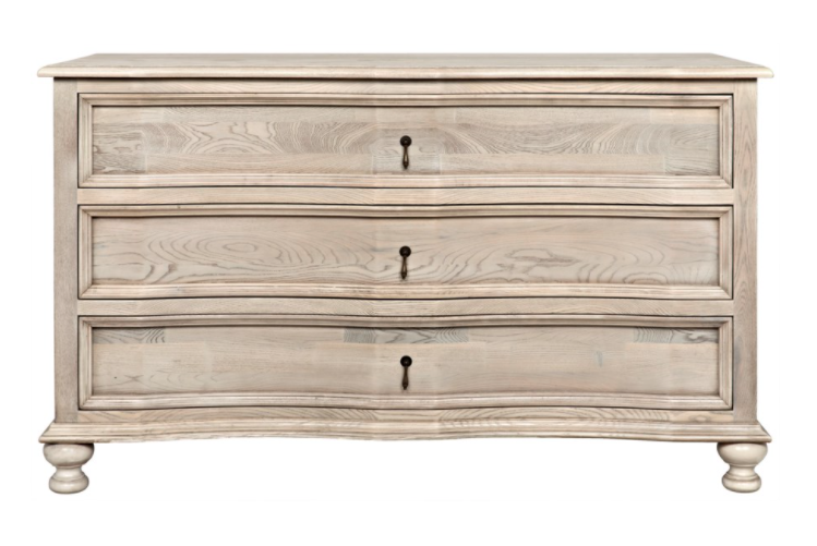 Curved Front 3 Drawer Chest