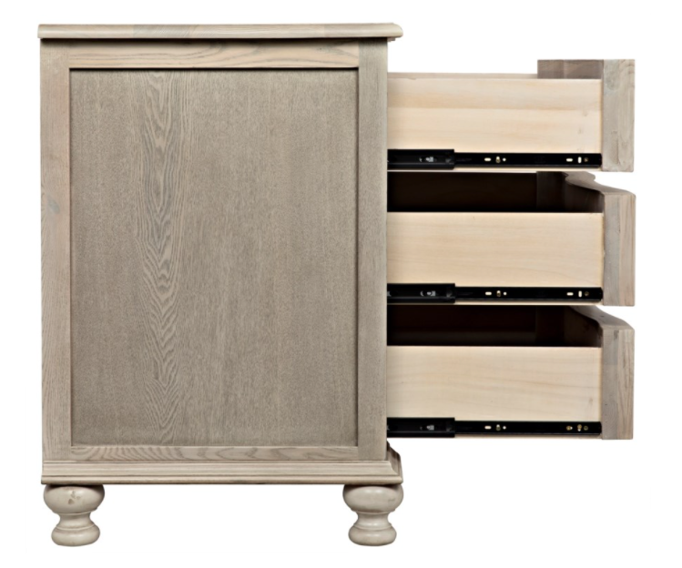 Curved Front 3 Drawer Chest