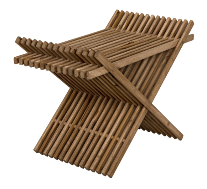 Dede Folding Stool, Teak