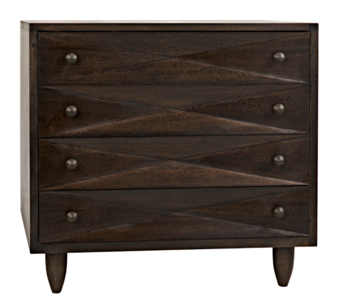 Diamond Chest, Ebony Walnut