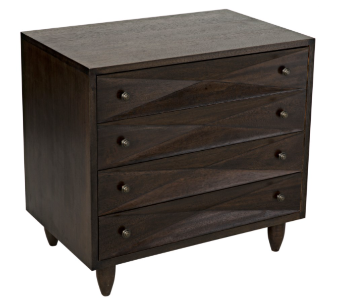 Diamond Chest, Ebony Walnut