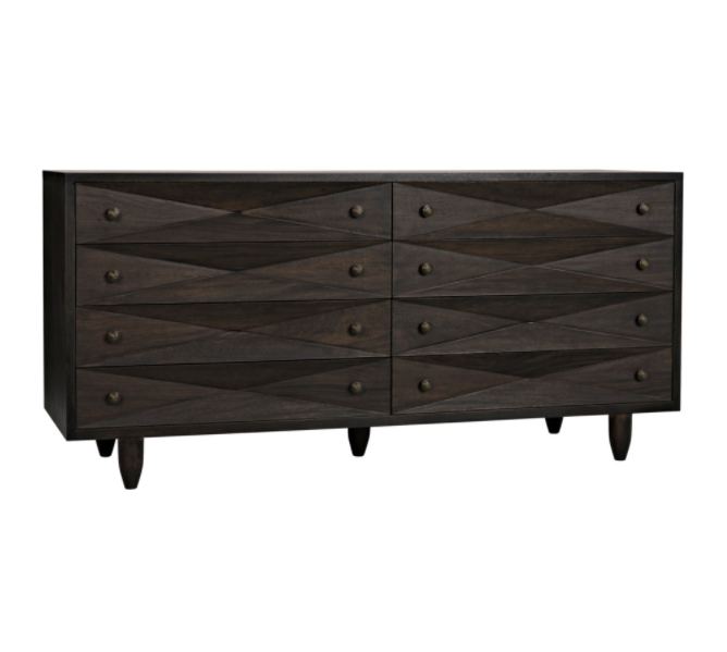 Diamond Double Chest, Ebony Walnut