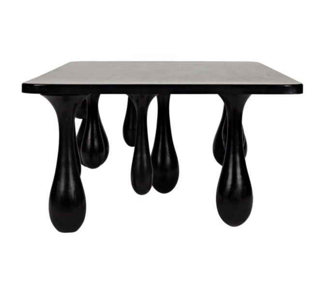 Drop Coffee Table, Hand Rubbed Black