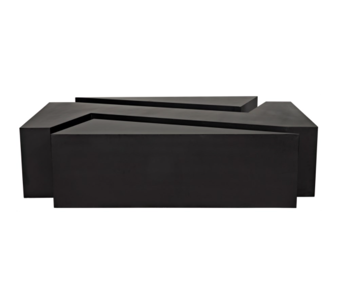 Element Coffee Table, Black Metal
