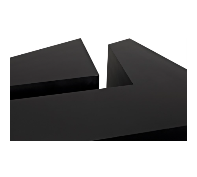 Element Coffee Table, Black Metal