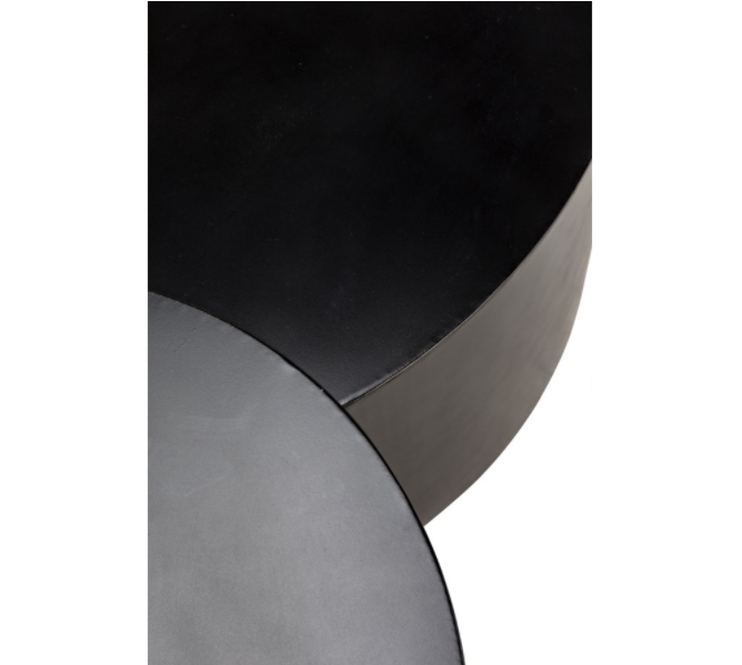 Ella Coffee Table, Black Metal Finish