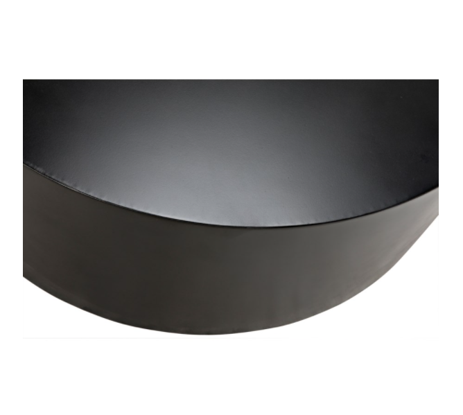 Ella Coffee Table, Black Metal Finish