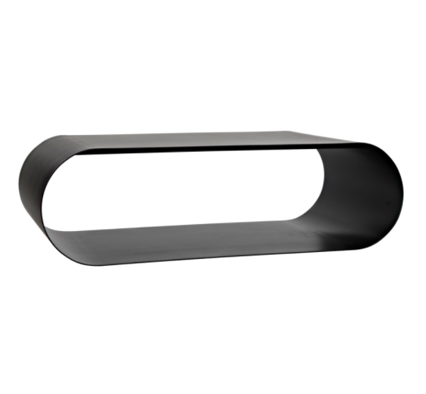 Hera Coffee Table, Black Metal
