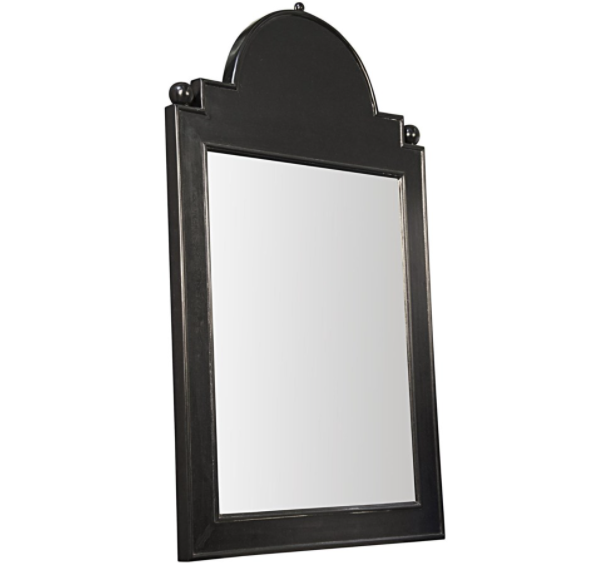 Jess Mirror, Hand Rubbed Black