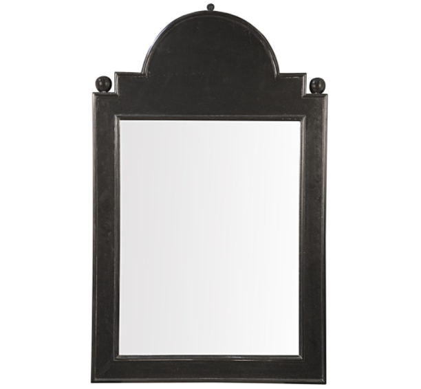 Jess Mirror, Hand Rubbed Black