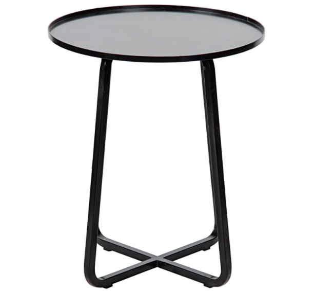 Kimana Side Table, Black Metal