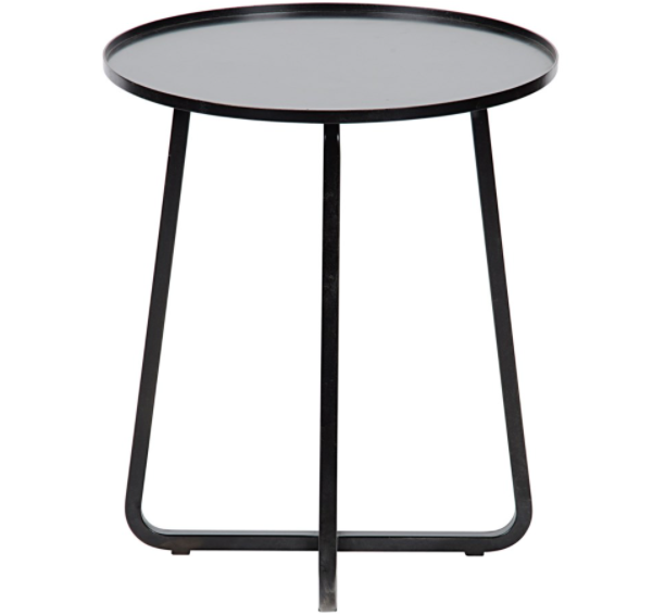 Kimana Side Table, Black Metal