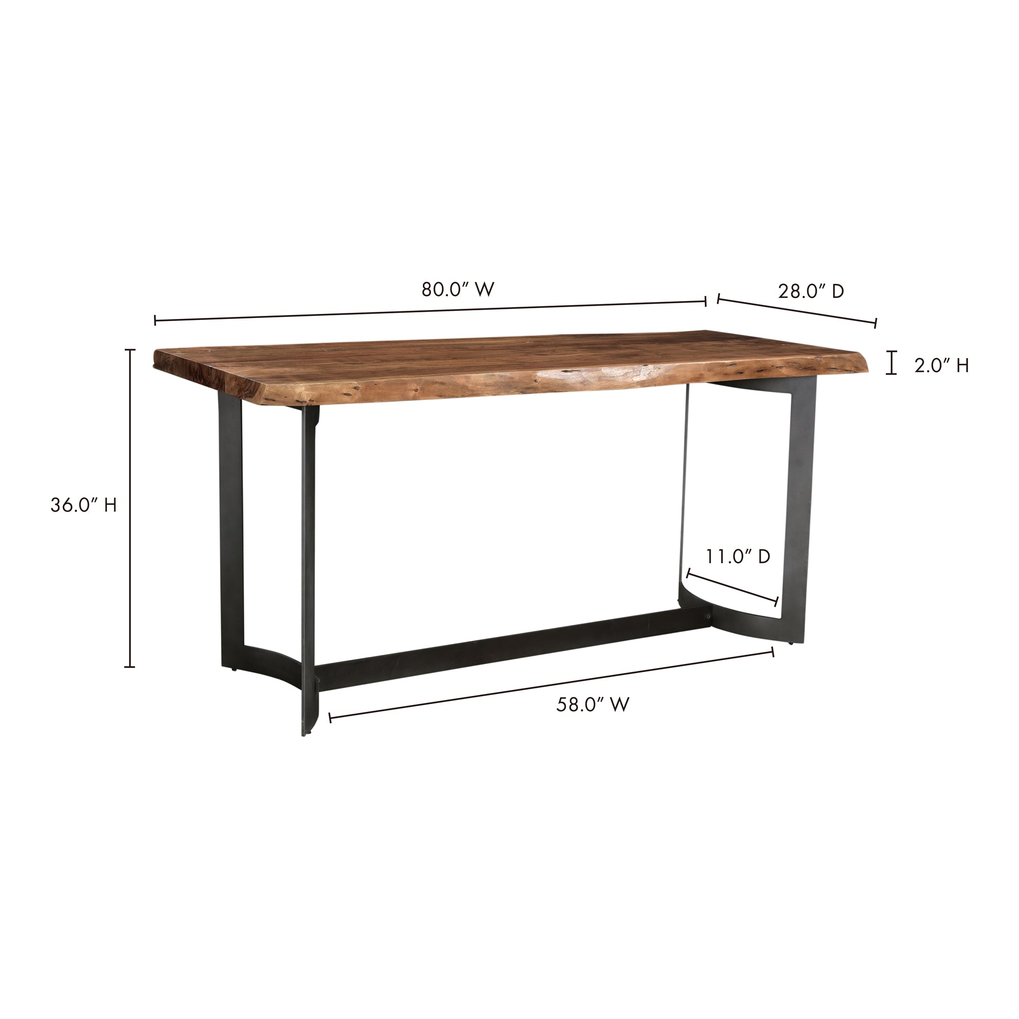 Bent Counter Table (Natural)