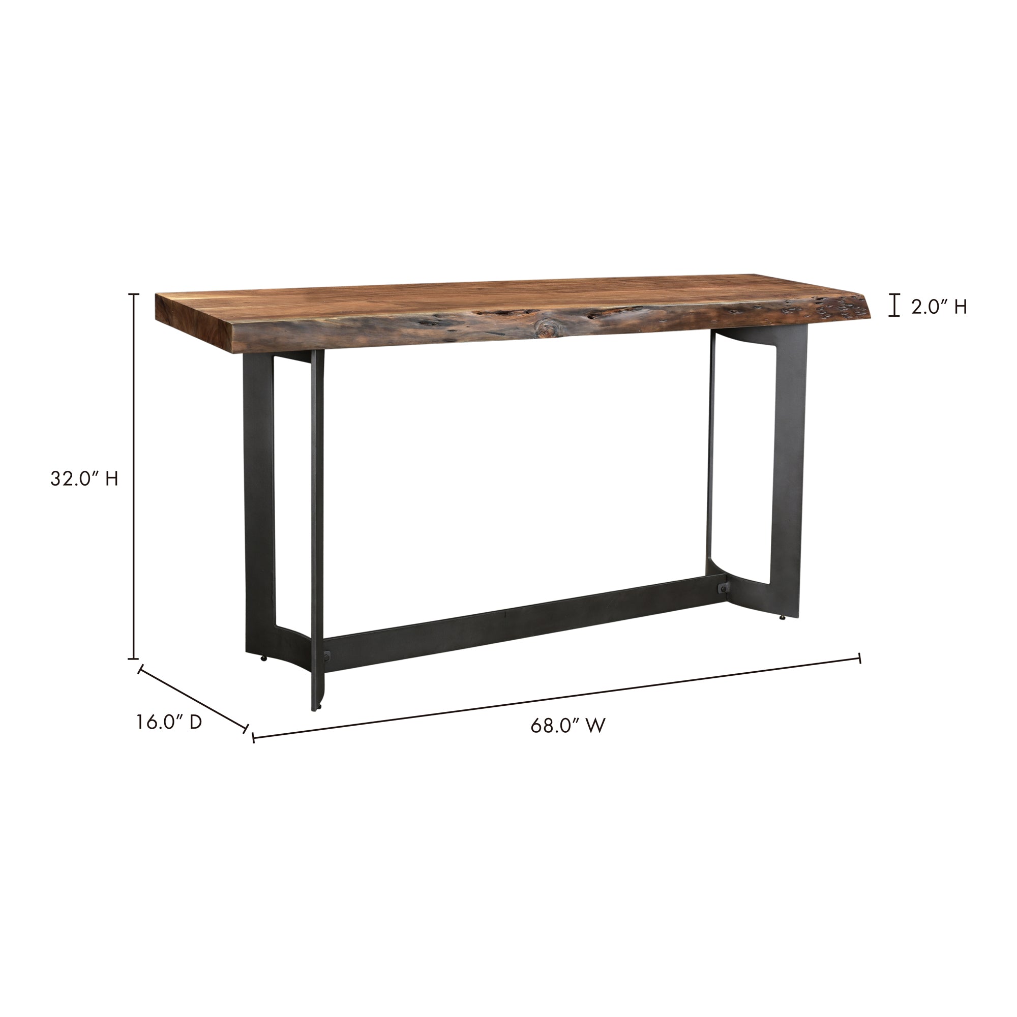 Bent Console Table (Natural)