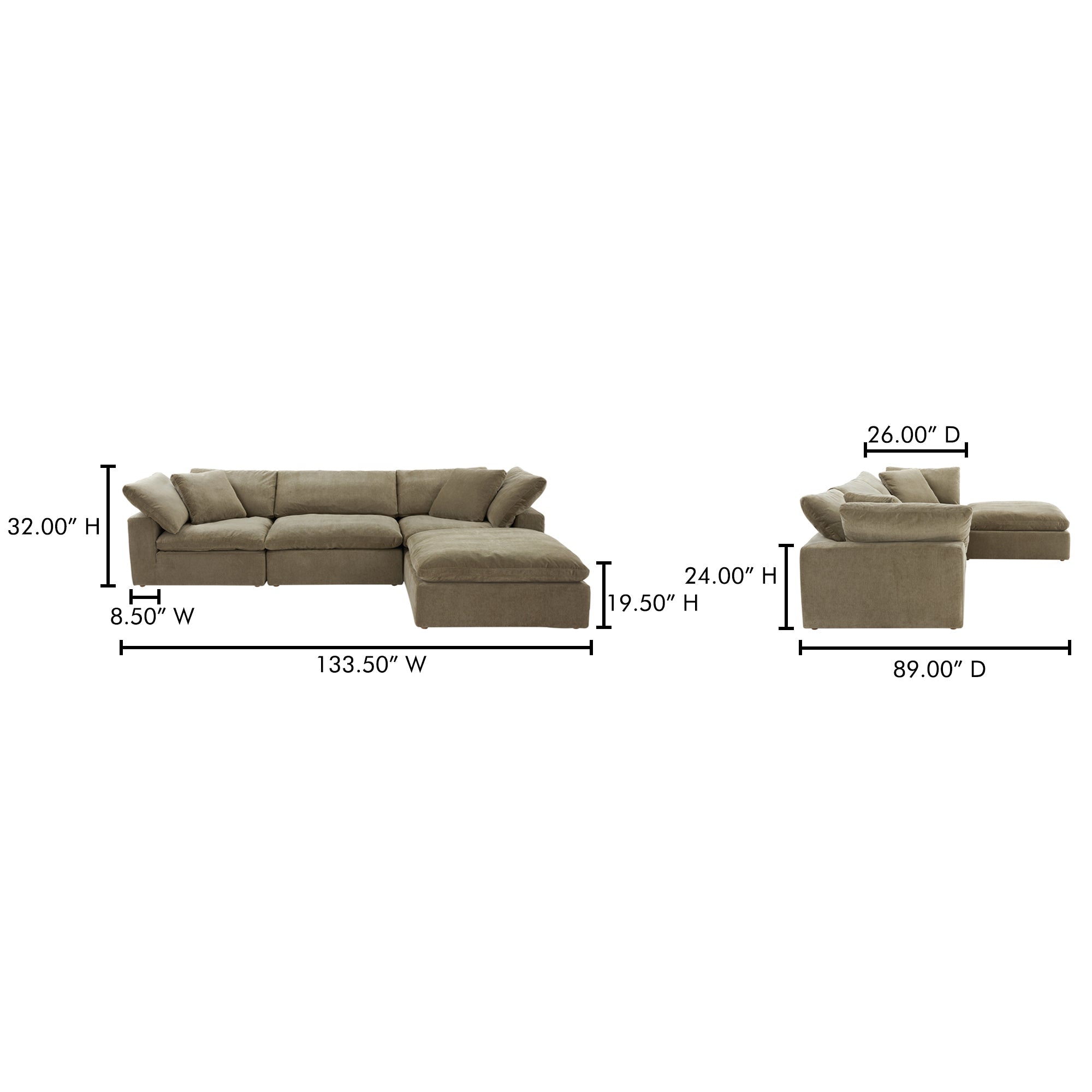 Clay Lounge Modular Sectional