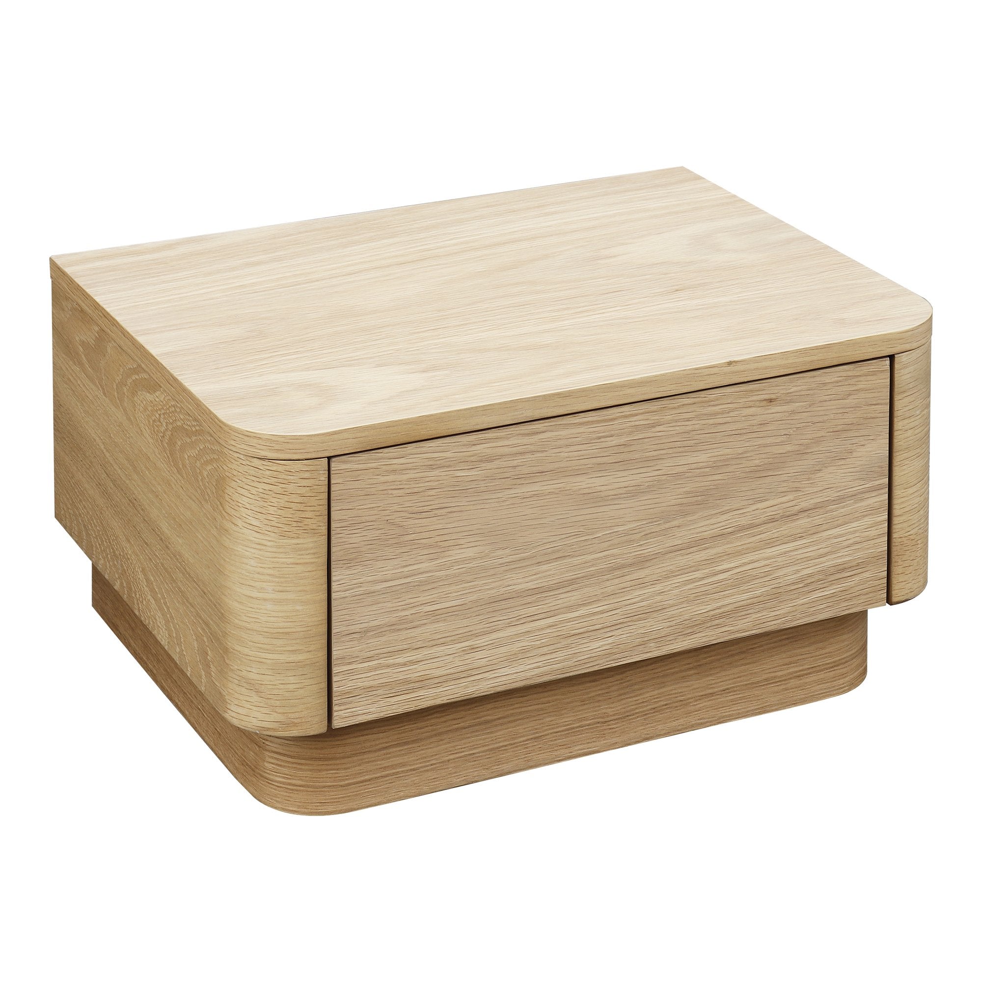 Round Off Nightstand, Brown