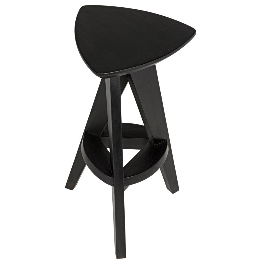 Twist Counter Stool, Charcoal Black
