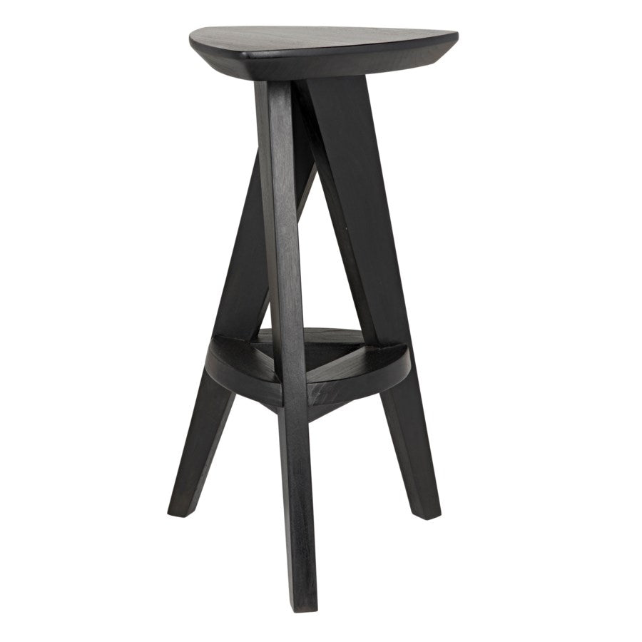 Twist Counter Stool, Charcoal Black