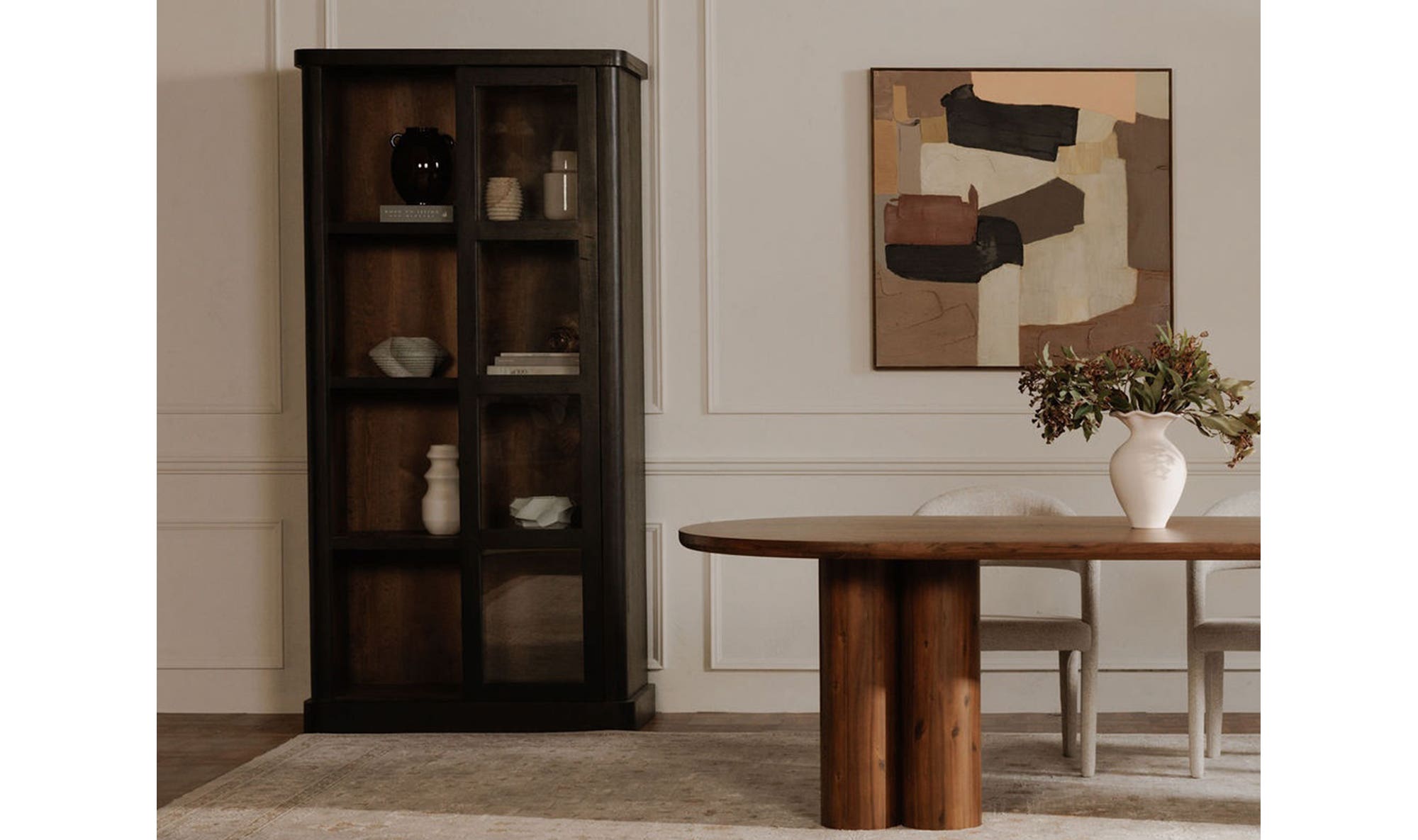 Mona Tall Cabinet, Black