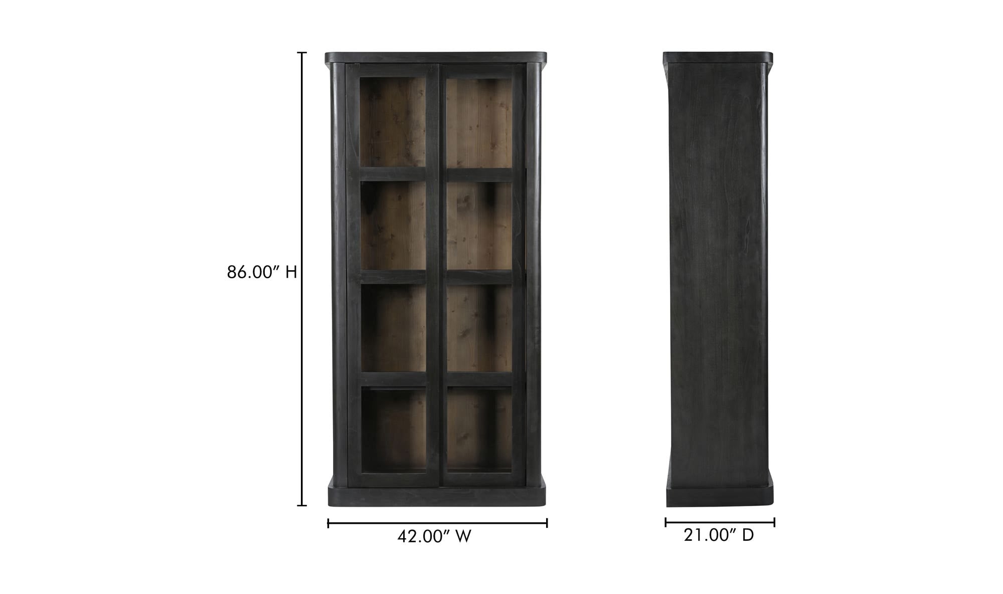 Mona Tall Cabinet, Black