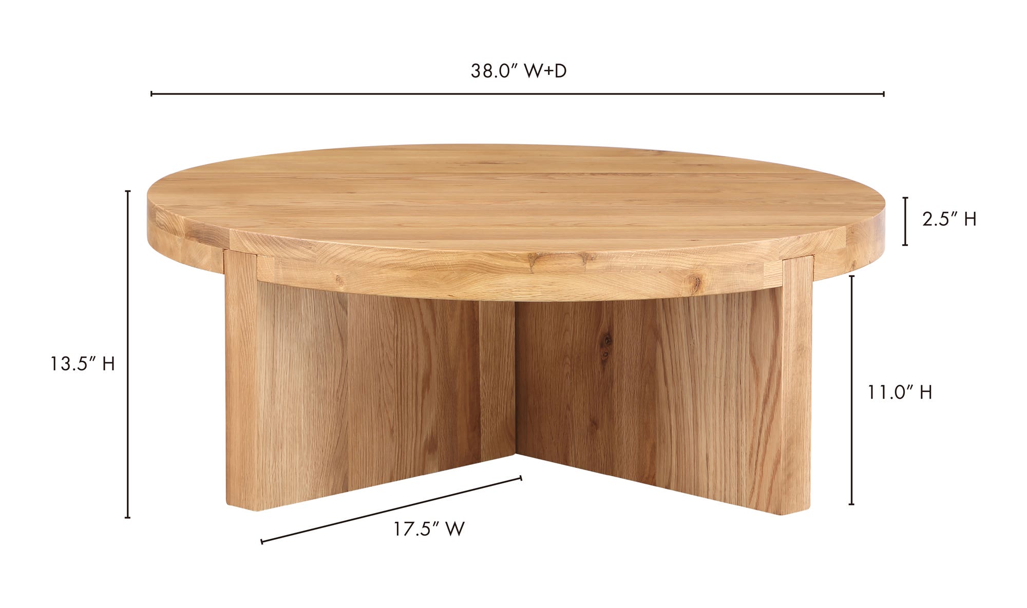 Folke Round Coffee Table Natural